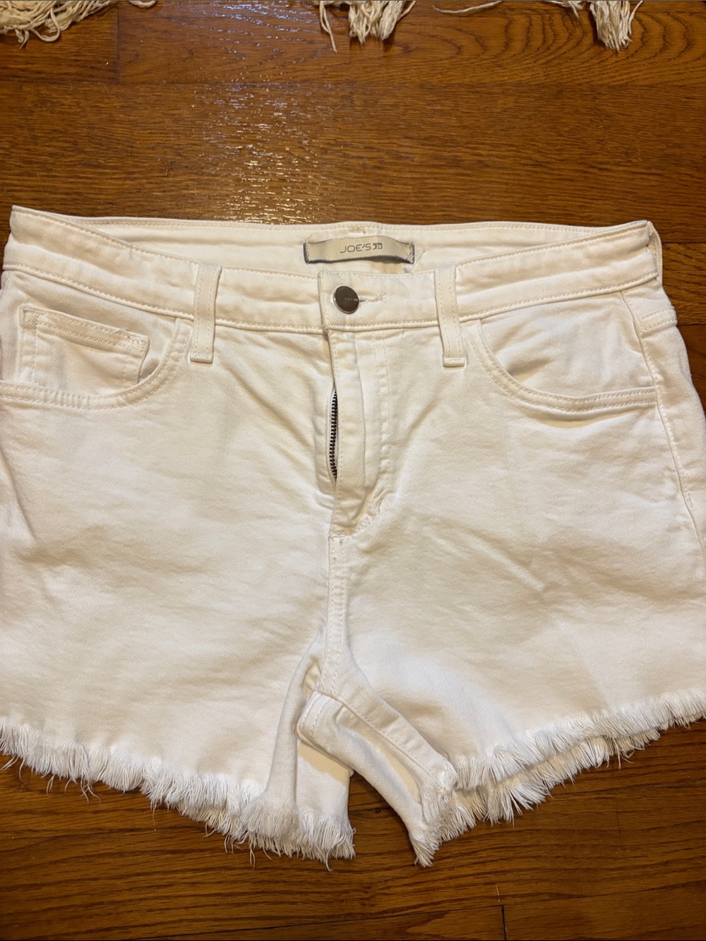 Joe's Jeans White Cut-Off Denim Shorts